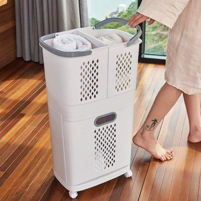 Laundry Baskets With Wheels Trolley