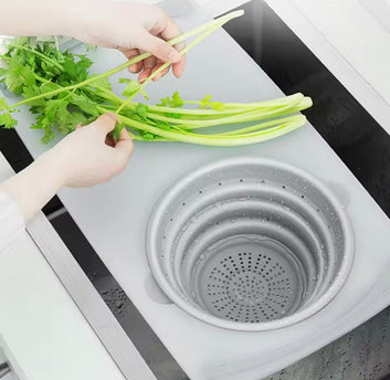 MultiFunctional Cutting Board With Sink Drain Basket