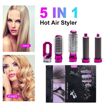 5 In 1 Hair Dryer Styler Air Wrap Brush Professional Electric Hot Air Brush Styling Tool